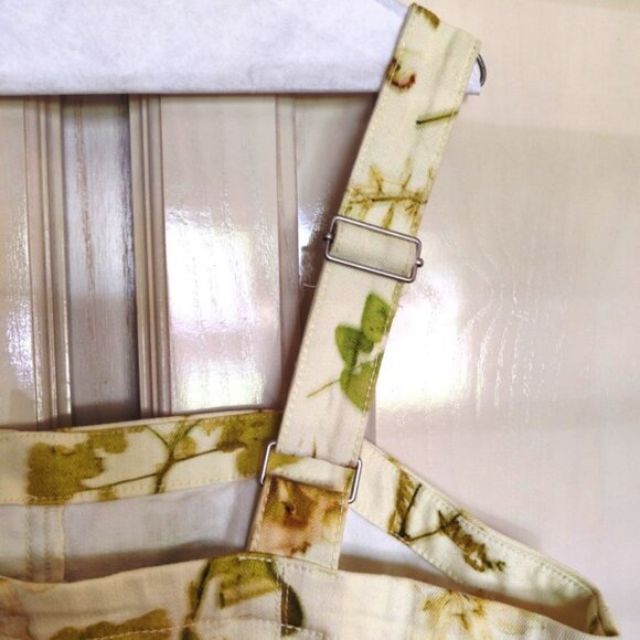 INC International Concepts Denim Column Dress w/Pockets Pale Yellow Floral Sz 14 - Picture 4 of 12